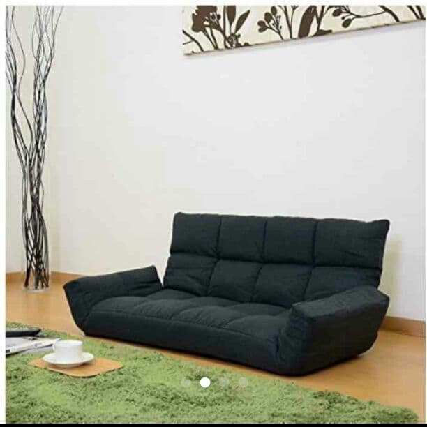 送料込み☆残りわずかです！ソファー 2人掛け ブラック 背もたれ 5段階