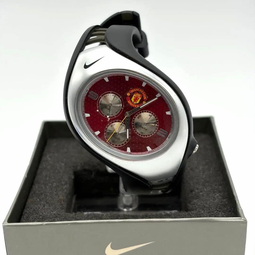 【希少】 Y2K NIKE マンチェスター ユナイテッド 腕時計 稼働品