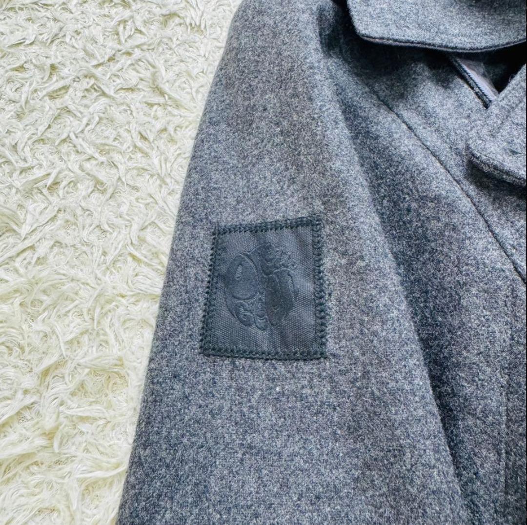 Pretty Green ロングコート 裏ボア トレンチ ダブル ベルト XL