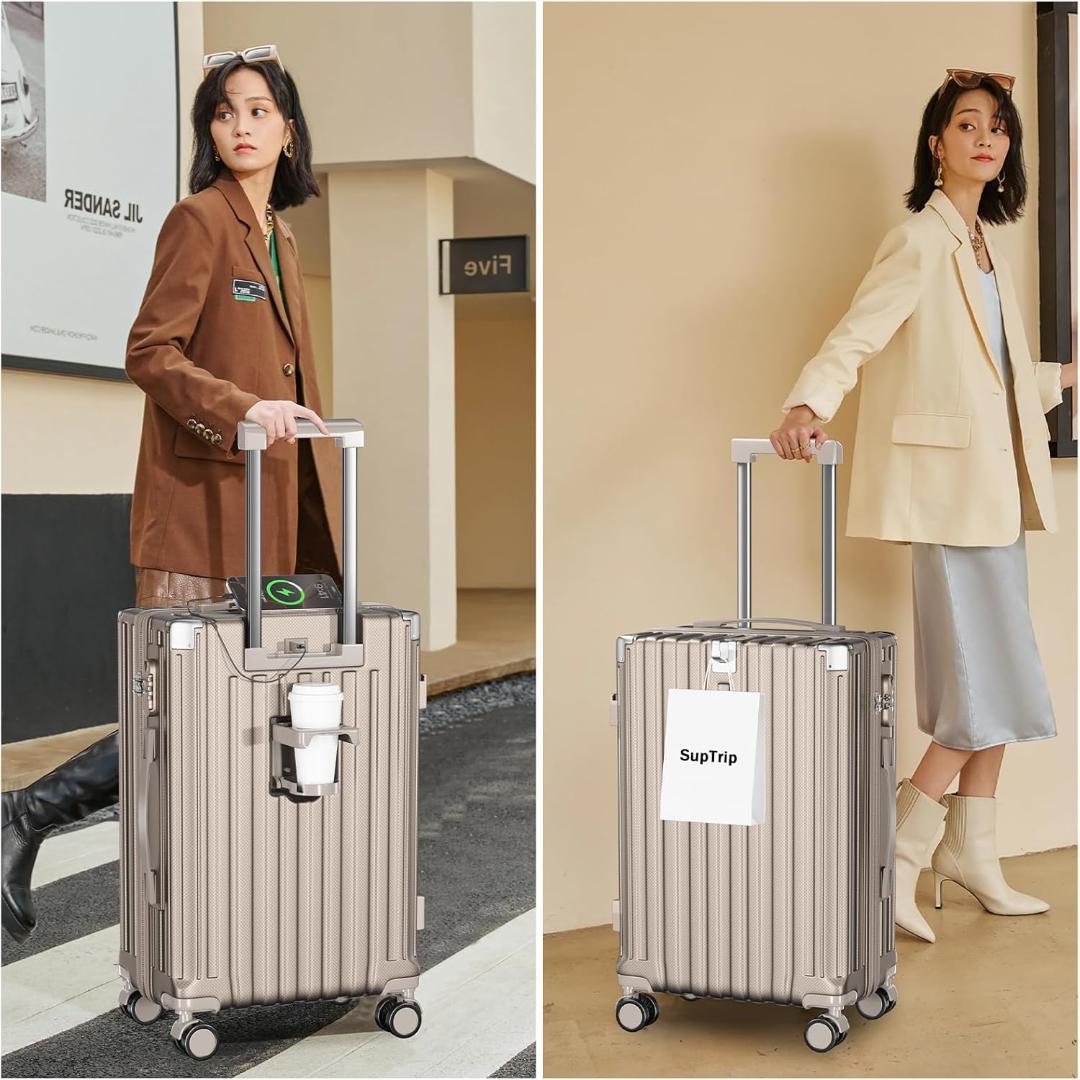 スーツケース キャリーケース 大型 軽量 キャリーバッグ 耐衝撃 USBポート付