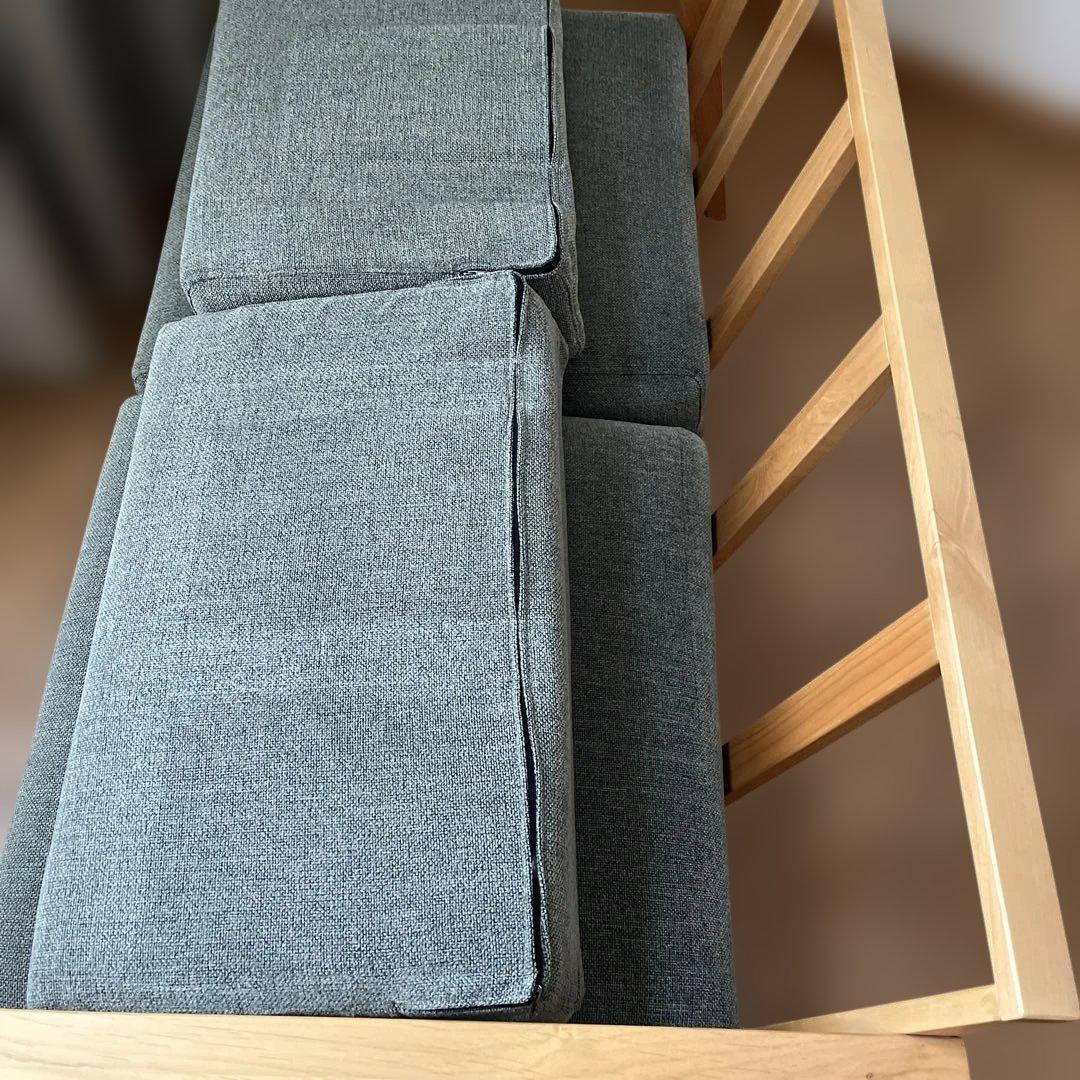 美品　無印良品　2人掛けソファー