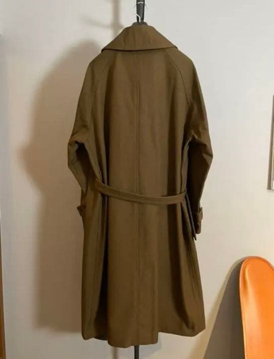 【美品/サイズ3】comoli タイロッケンコート ウールサージ18AW