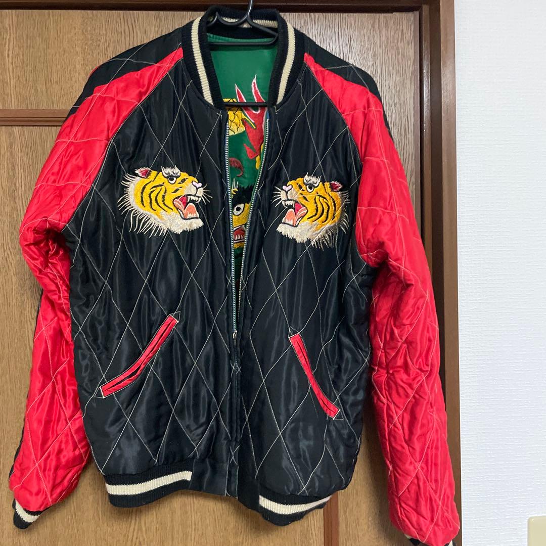 テーラー東洋 スカジャン ドラゴン虎 M