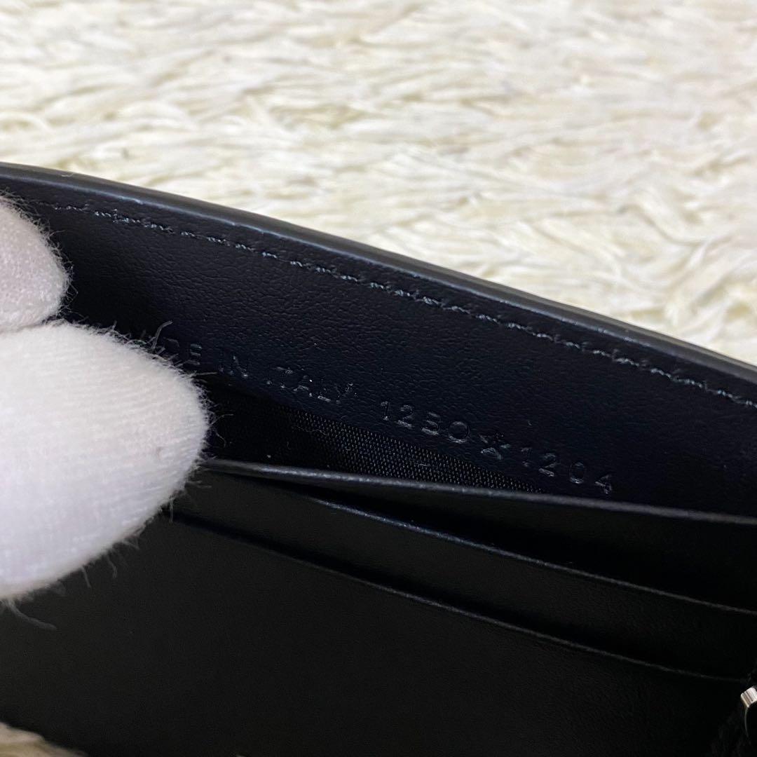 【未使用級】ディオール マネークリップ CDアイコン 二つ折り財布 ブラック 黒