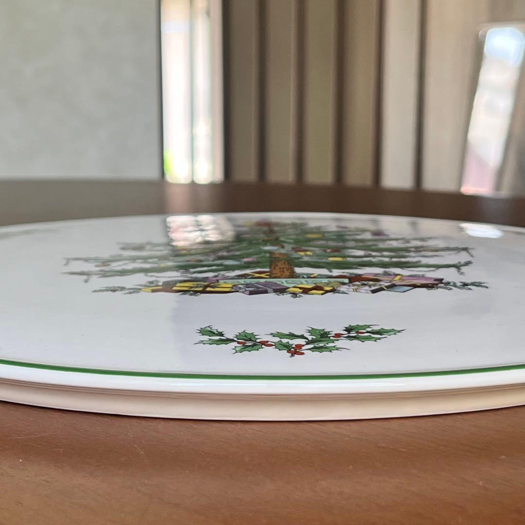 【レア美品】スポード ★クリスマスツリー★ガトープレート