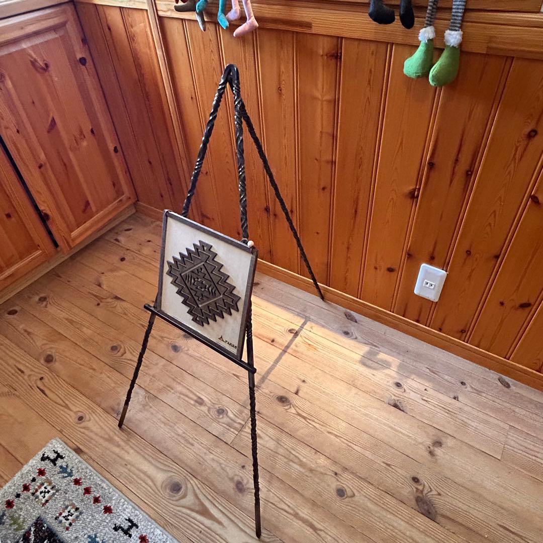 ショップ看板スタンド　マルシェ看板スタンド　アイアン看板スタンド　什器