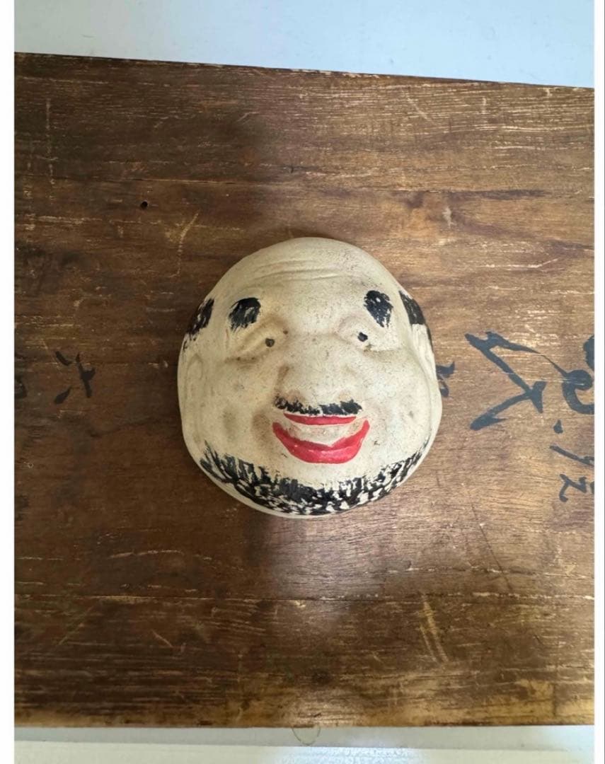 九谷焼　時代盃　KUTANI 金城　工芸品　顔　古董　七福神　おちょこ　骨董