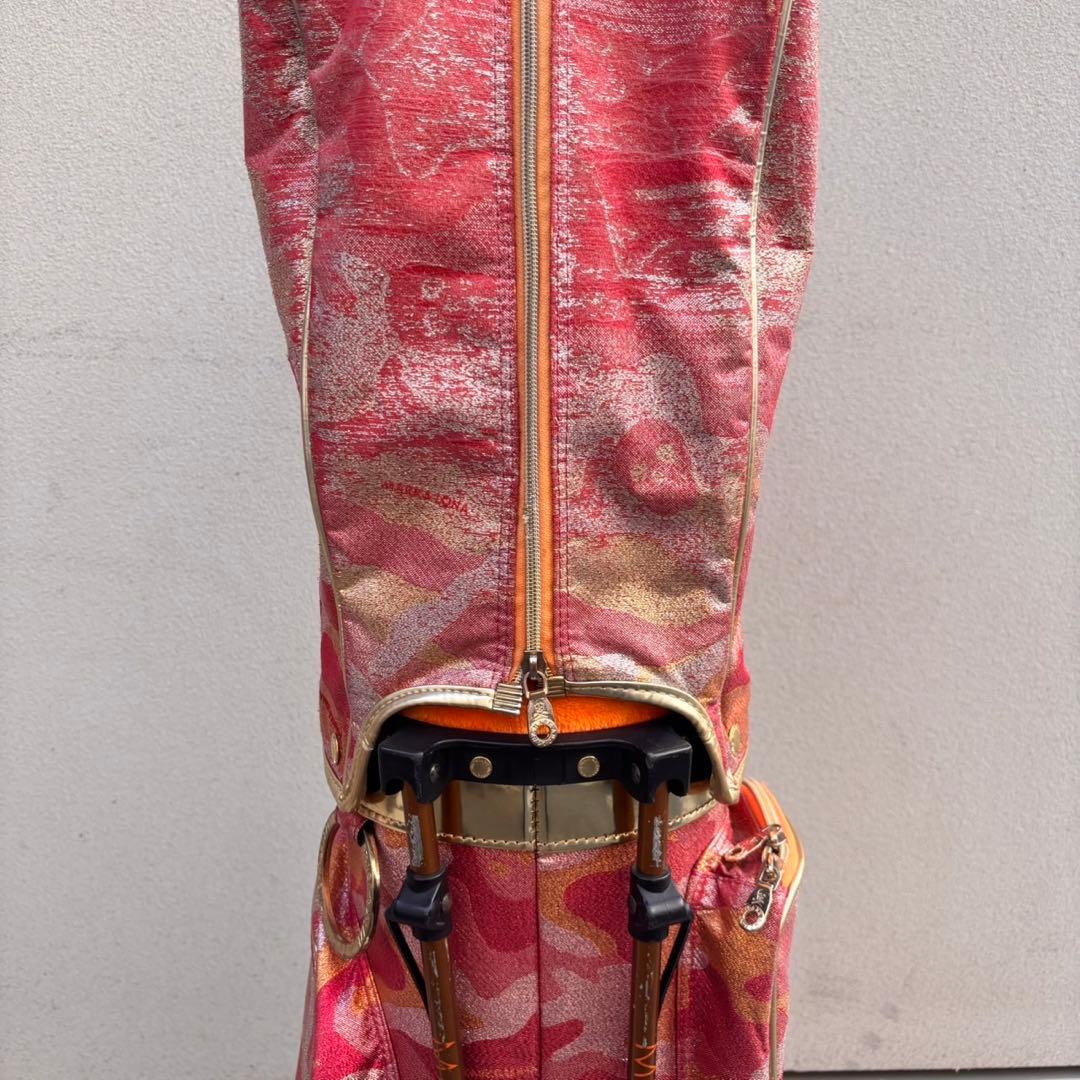 希少MARK&LONA マーク＆ロナ ３点式スタンドスカルカモ キャディバッグ