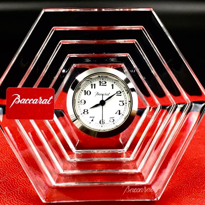 バカラ　オルセー　置時計　 Baccarat 箱付き　管mpr