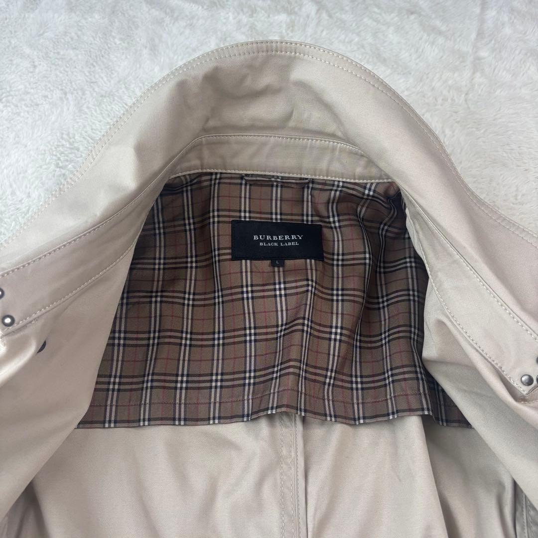 貴重 ヴィンテージ バーバリーブラックレーベル トレンチコート 大きいサイズ