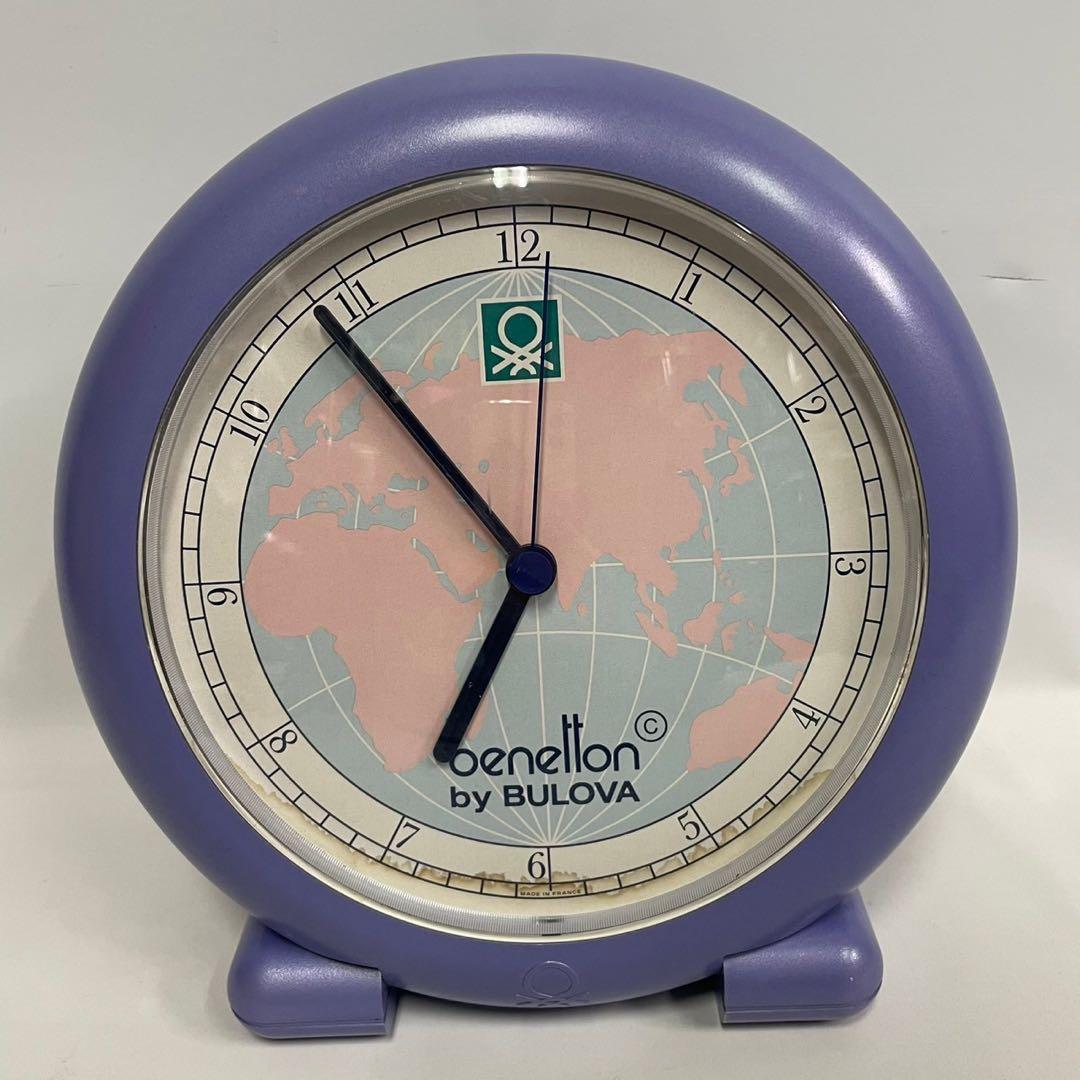 ヴィンテージ　benetton bulova 置時計
