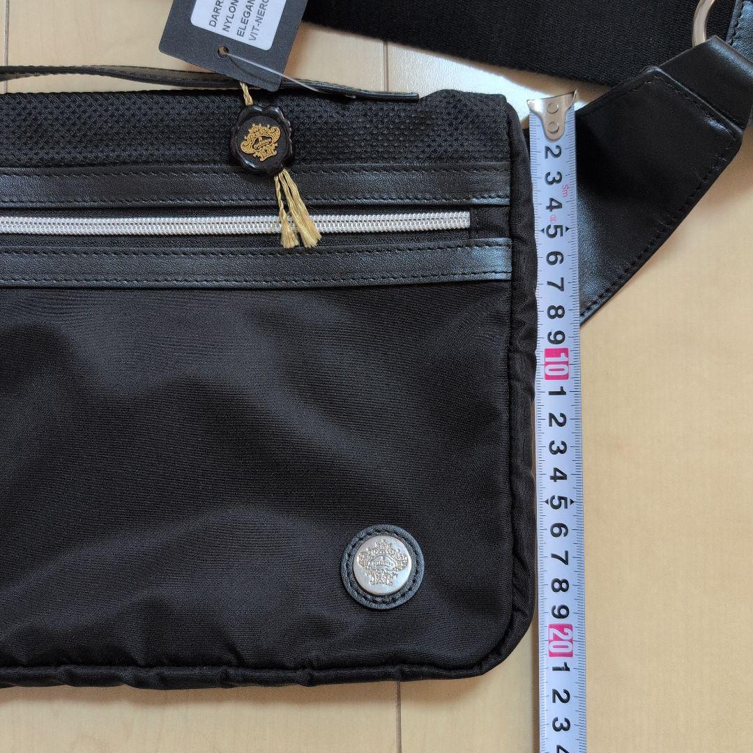 【新品・タグ付】Orobianco メンズ ブラック ボディバッグ 保存袋付