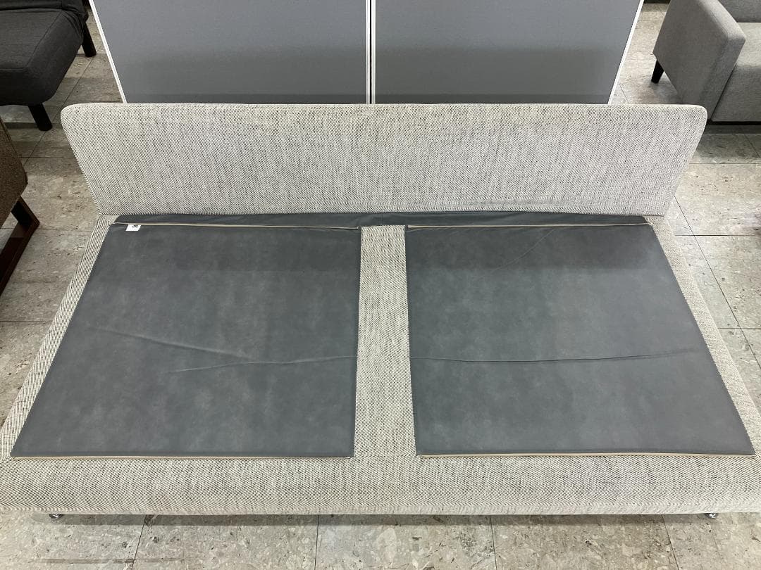 IKEA　3人掛けソファ　セクション　ソーデルハムン　グレー