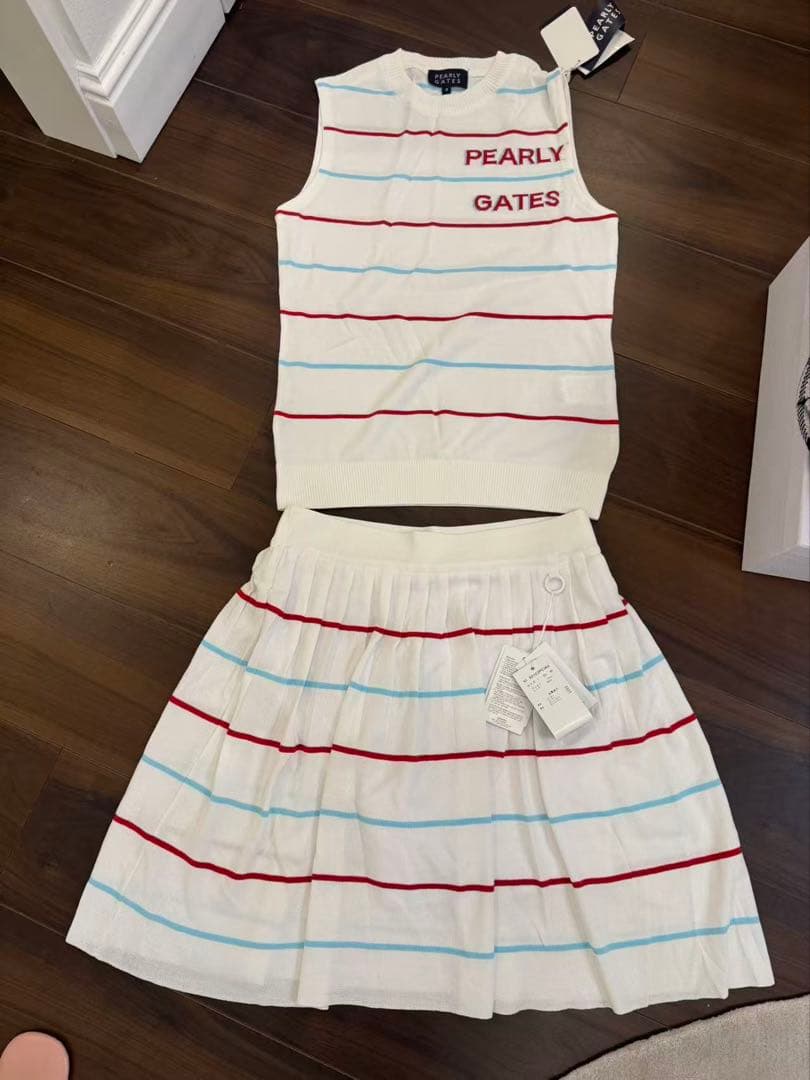 PEARLY GATES ストライプスカートセット