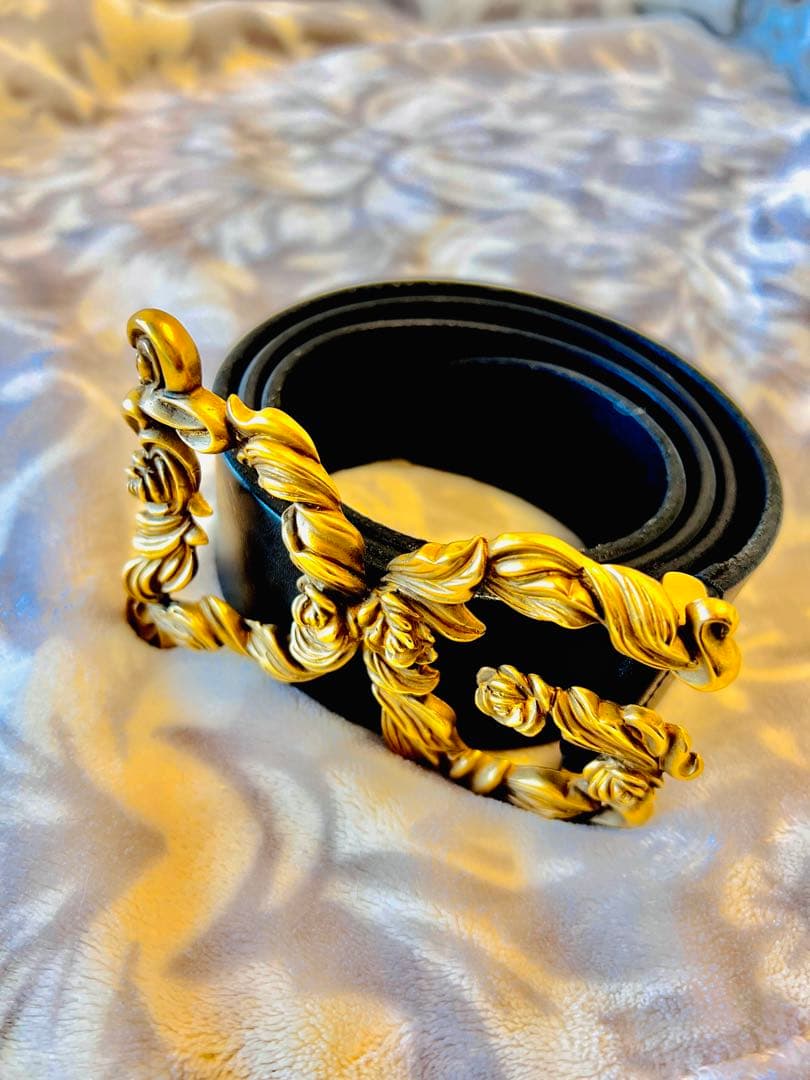 【廃盤&レア&極美品】DOLCE&GABBANA ベルト DG ローズ バロック