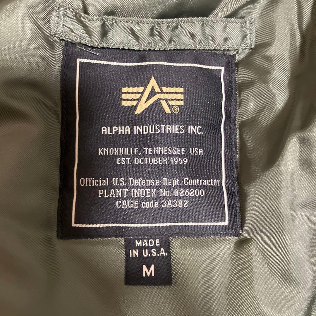 USA製 ALPHA N-3B フライトジャケット レア カーキ M