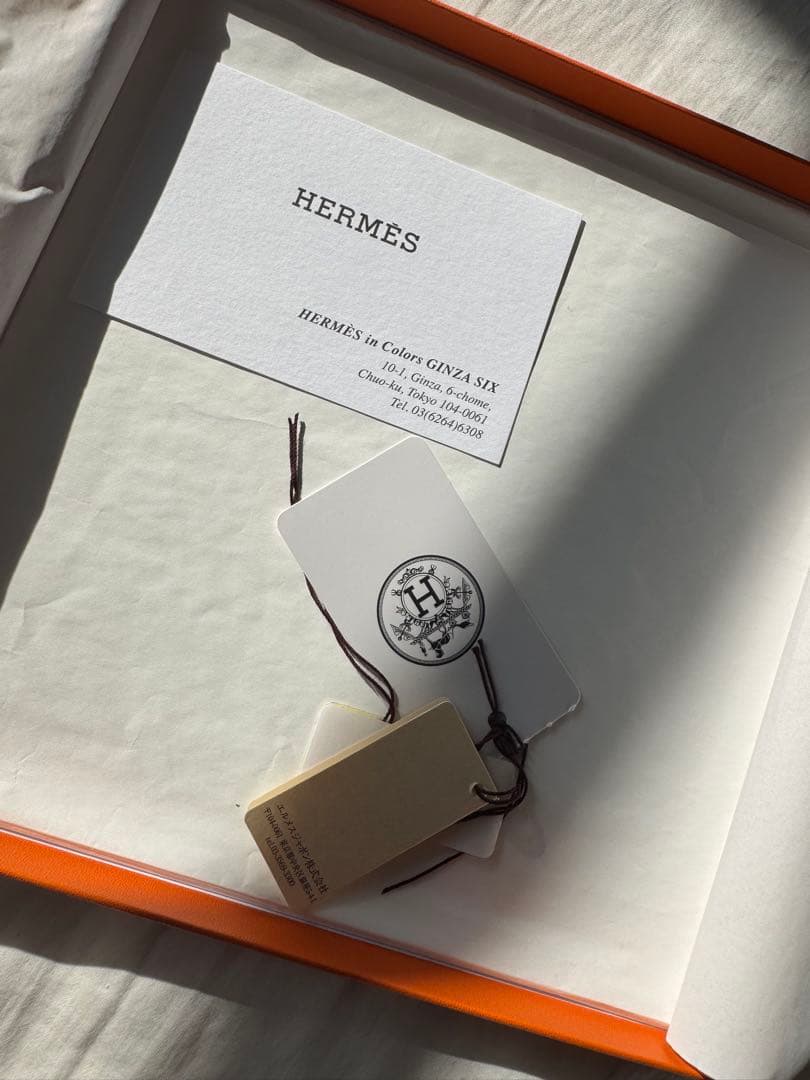 HERMES 花柄 シルクスカーフ