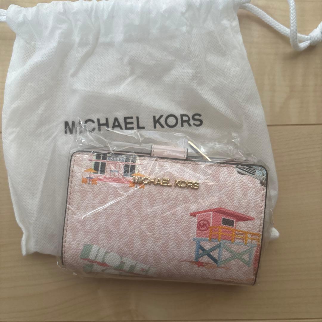 MICHAEL KORS 二つ折り財布 ピンク
