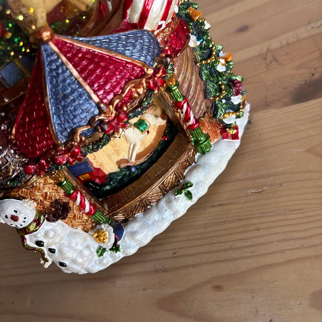 クリスマス スノードーム オルゴール付き　KIRKLAND