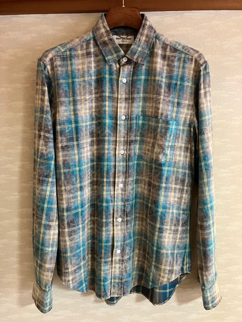 SAINT LAURENT PARIS チェックシャツ