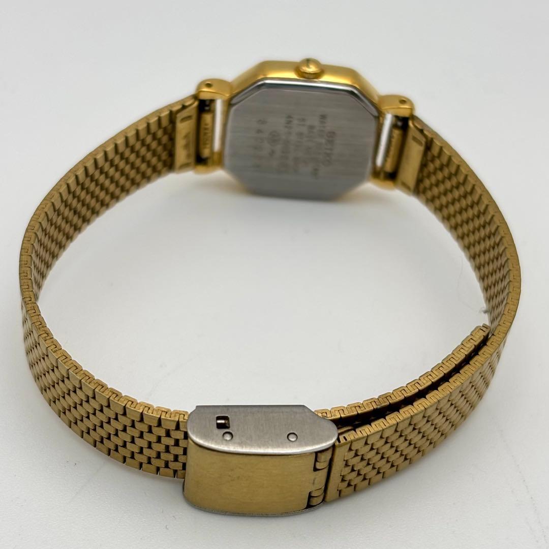 稼働✨セイコー SEIKO ヴィンテージ 腕時計 オクタゴン ゴールド 美品
