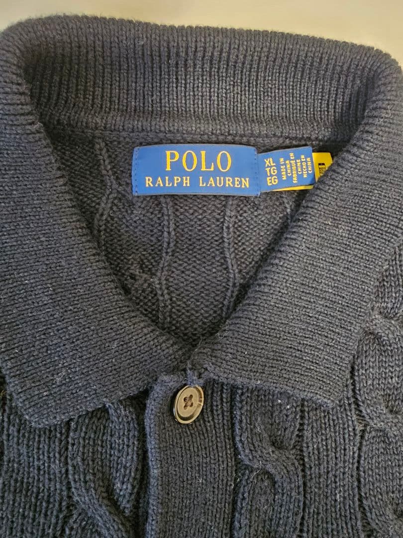 Polo Ralph Laurenケーブルニット コットン カーディガン