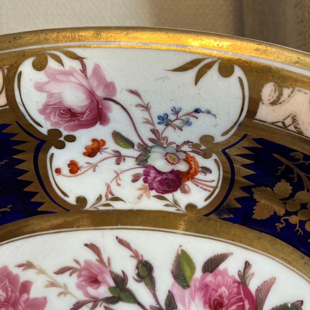 英国アンティーク　Goddenコレクション　リッジウェイ薔薇のサービスプレート