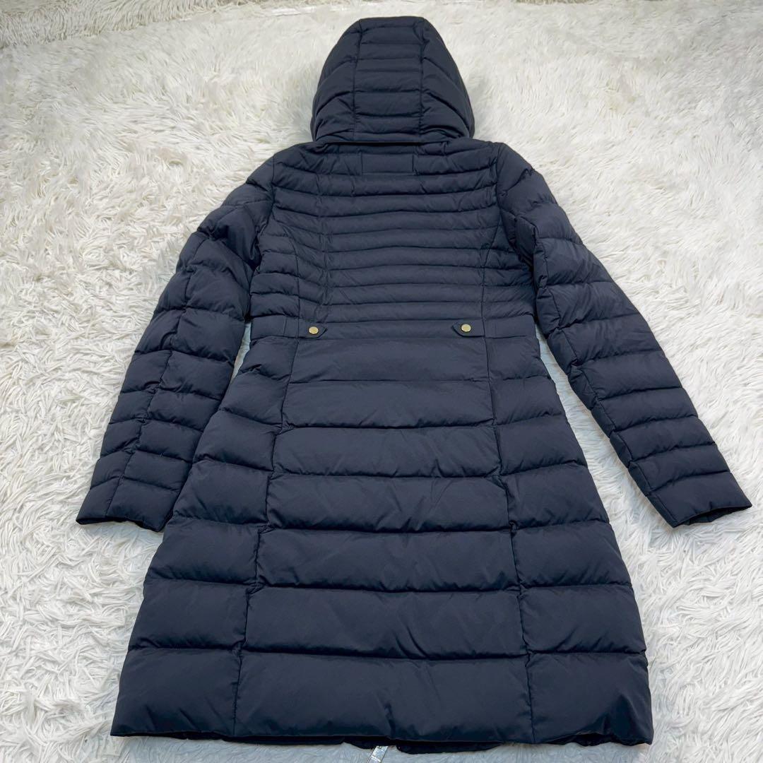 極美品✨ トミーヒルフィガー ロングダウンコート ゴールド金具 XS フード