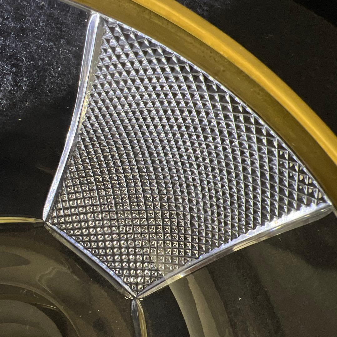 春海バカラ　金彩切子鉢　口径約21.5㎝　東Y7-1217☆1F