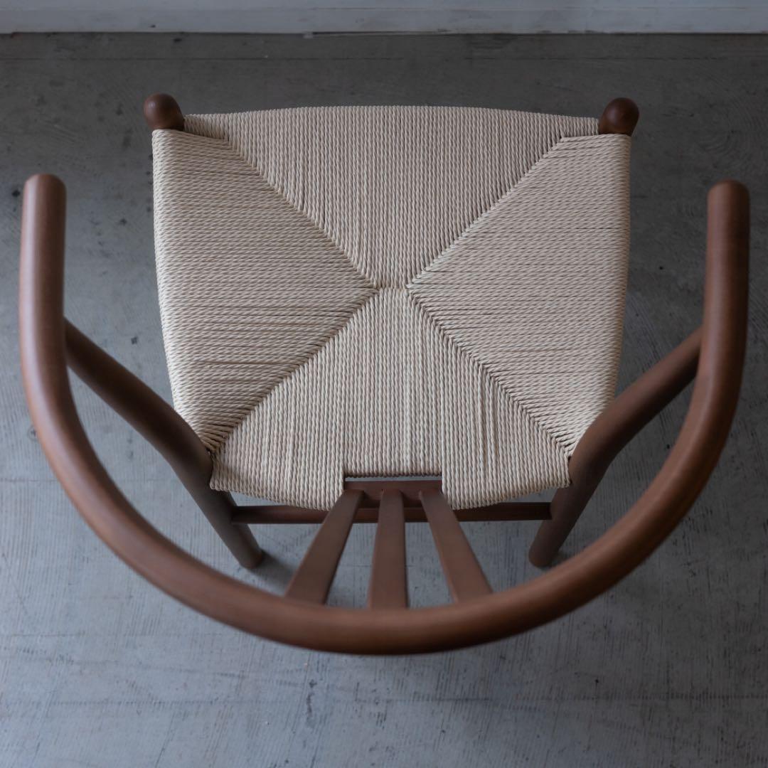 Sakura 2客セット　ダイニング　アーム　チェア　ビーチ材ブラウン色