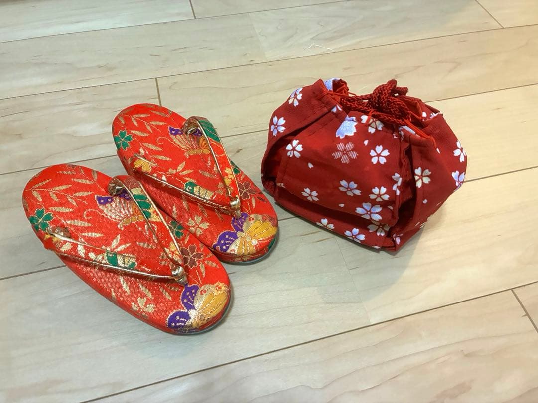 3歳七五三用 アンティーク着物と被布セット