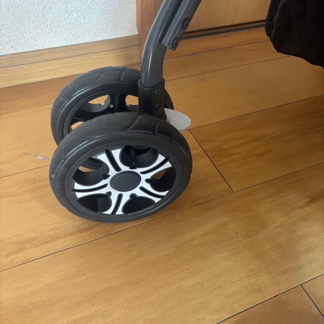 【美品】カトージ　2人でゴー 縦型 スリム 2人乗り 人気ベビーカー ネイビー