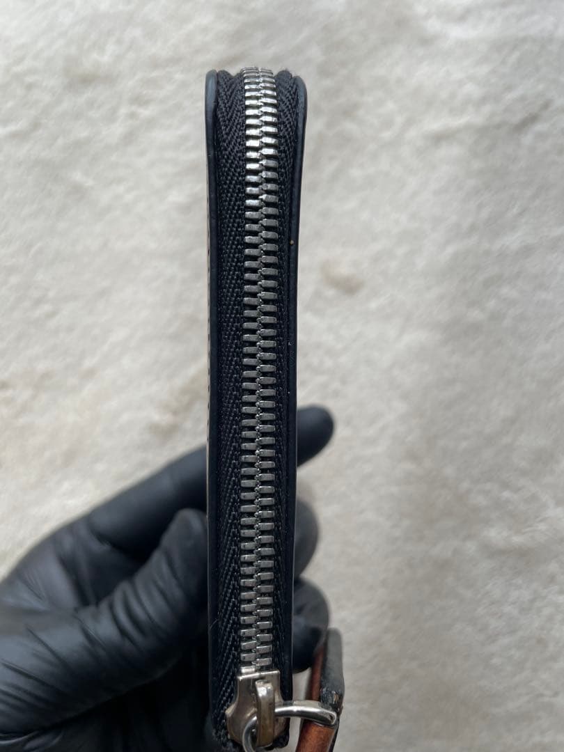 ベルルッティ　カードケース　エピュール　カリグラフィ　ブラウン