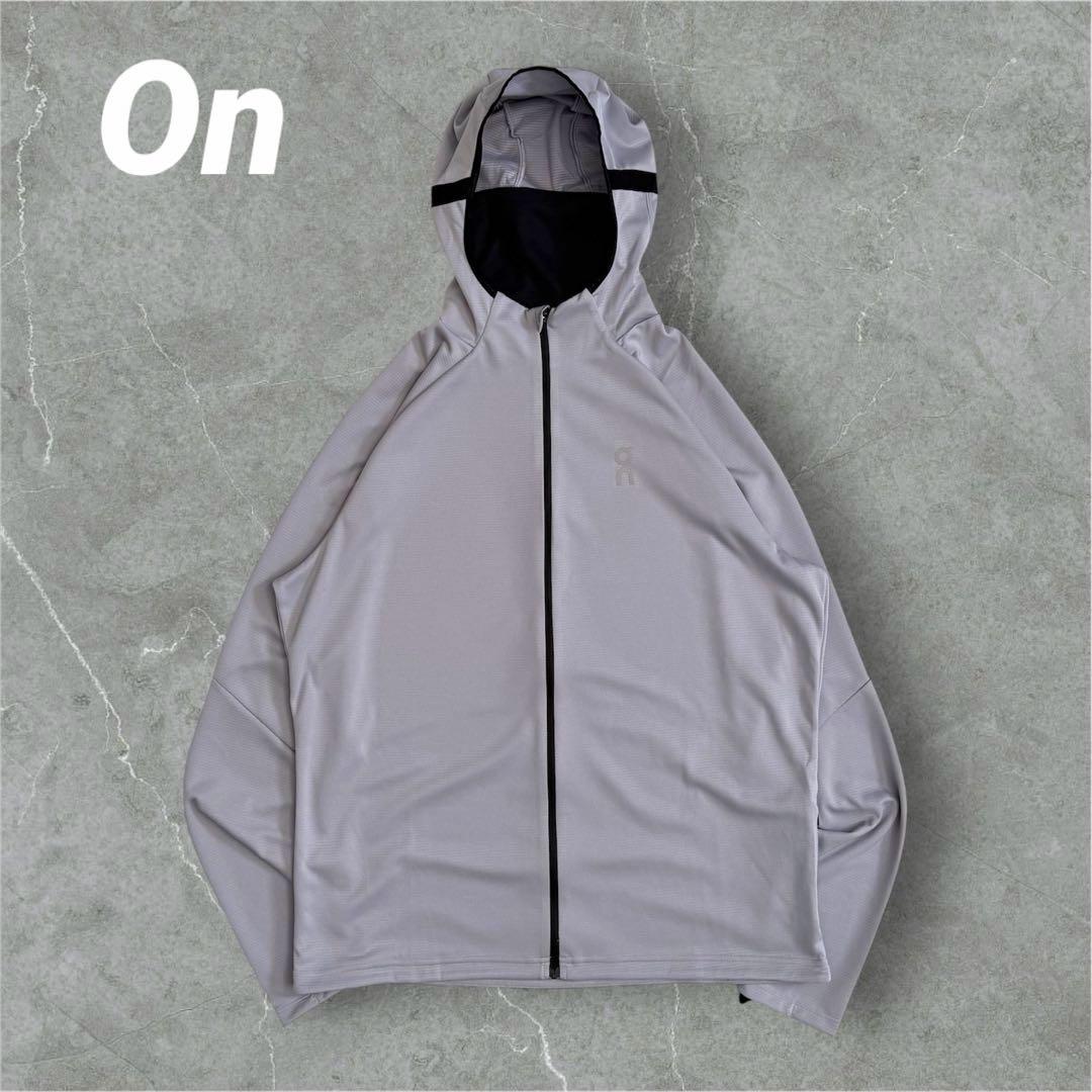 On Climate Zip Hoodie パーカー　陸上　ライトグレー　極美品