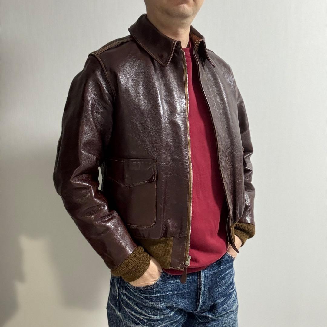 【雰囲気抜群】バズリクソンズ A-2 ⚪️BR80253⚪️ラフウェア⚪️サイズ40