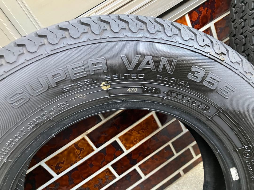 ヨコハマスーパーバン355 145/80R12 80/78N バリ山4本セット