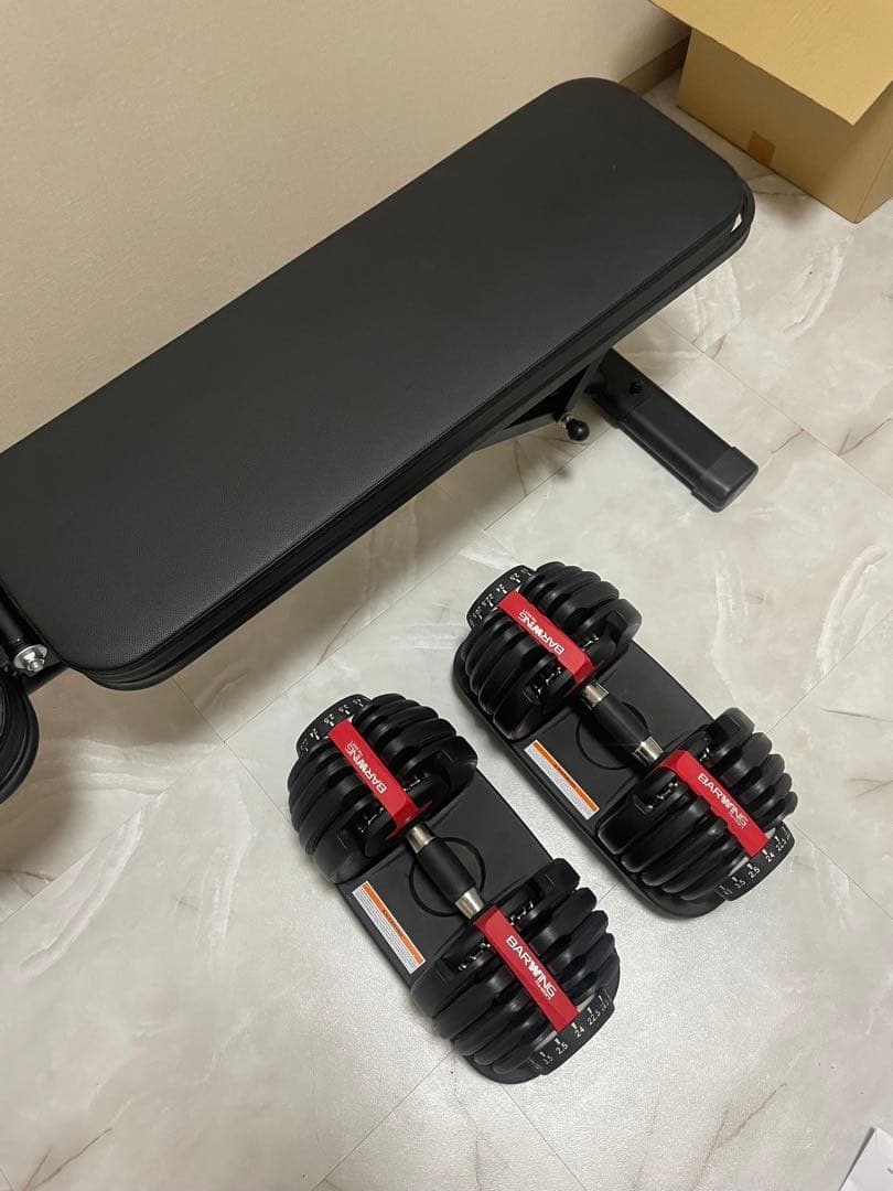 ⚠️【川崎市麻生区引取限定】トレーニングベンチ &ダンベル　ブラック