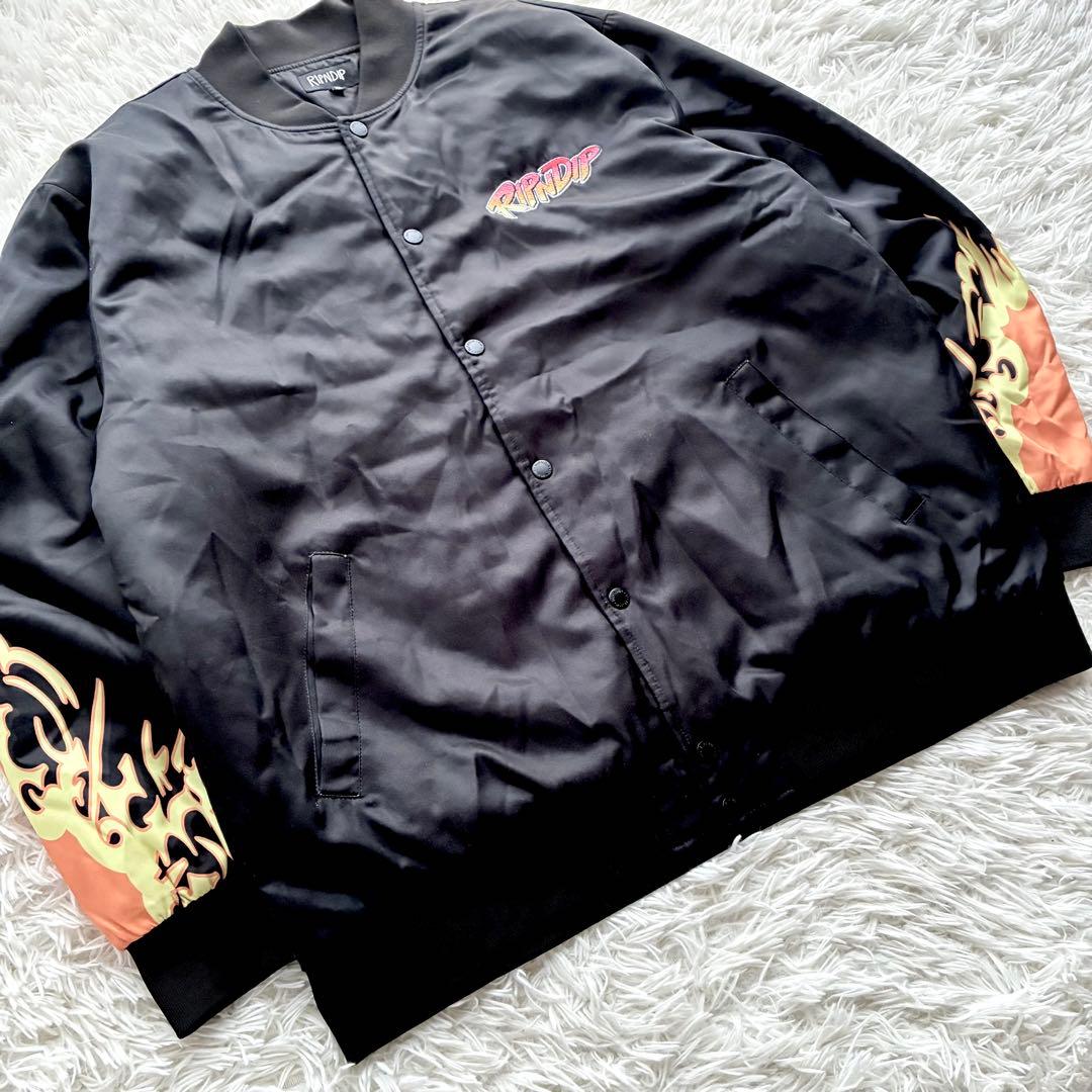 【極美品】RIPNDIP スカジャン ストリートファイター バックプリント XL