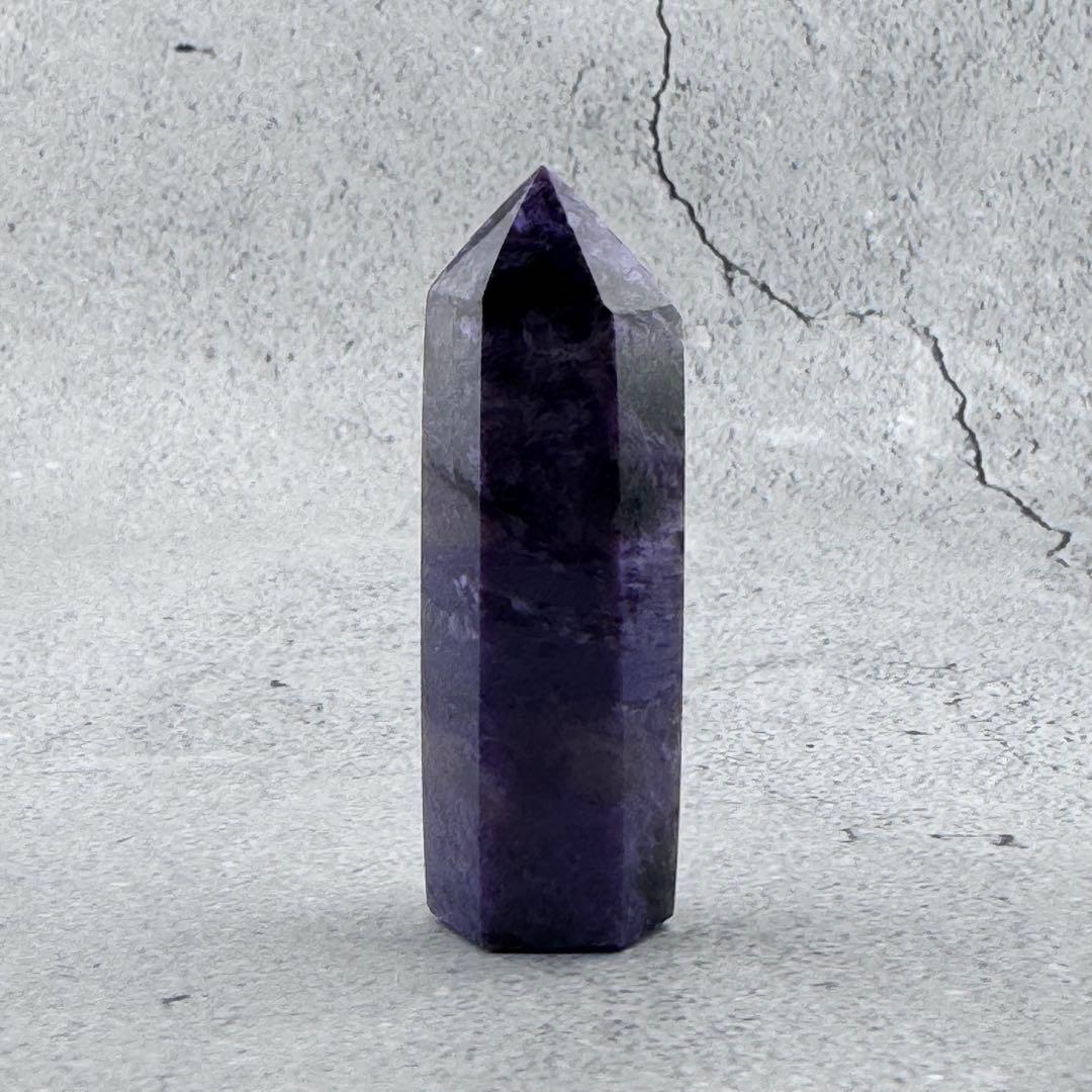 G-141チャロアイト ポイント 希少原石 高品質紫の模様が美しい 天然石