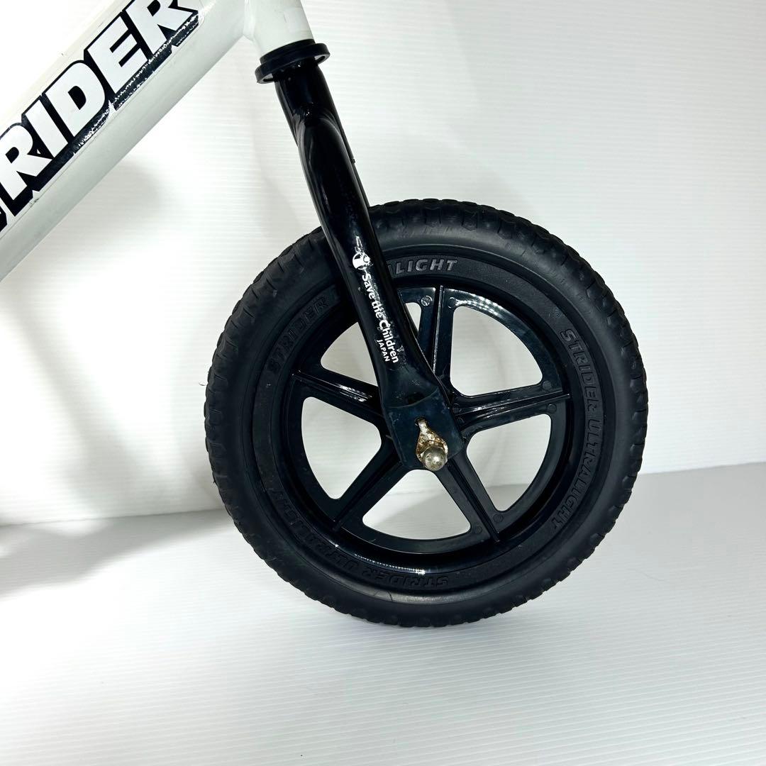 美品☆STRIDER SPORT バランスバイク ペダル無し ホワイト 白