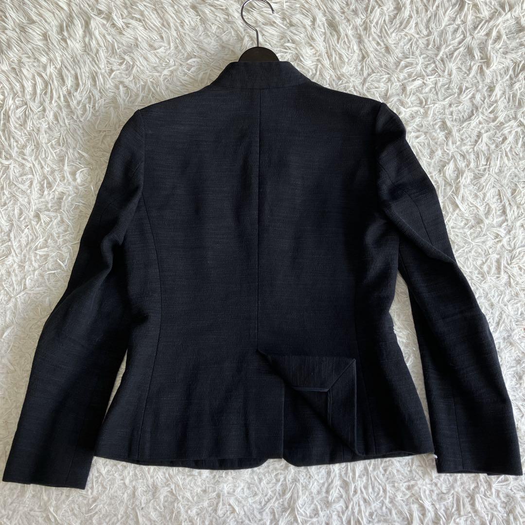 美品 UNITED ARROWS ノーカラージャケット パンツスーツ スラブ36