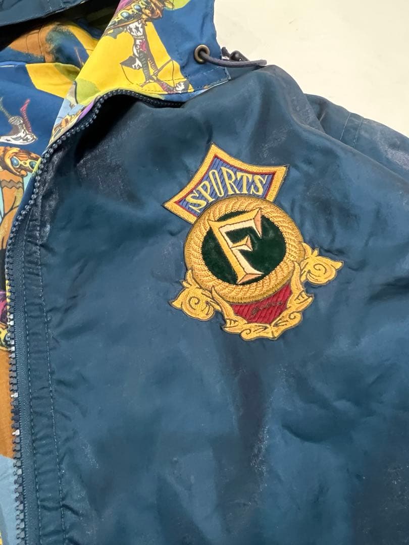 90s Ficce sportsケンケン アノラックパーカー ブルゾン