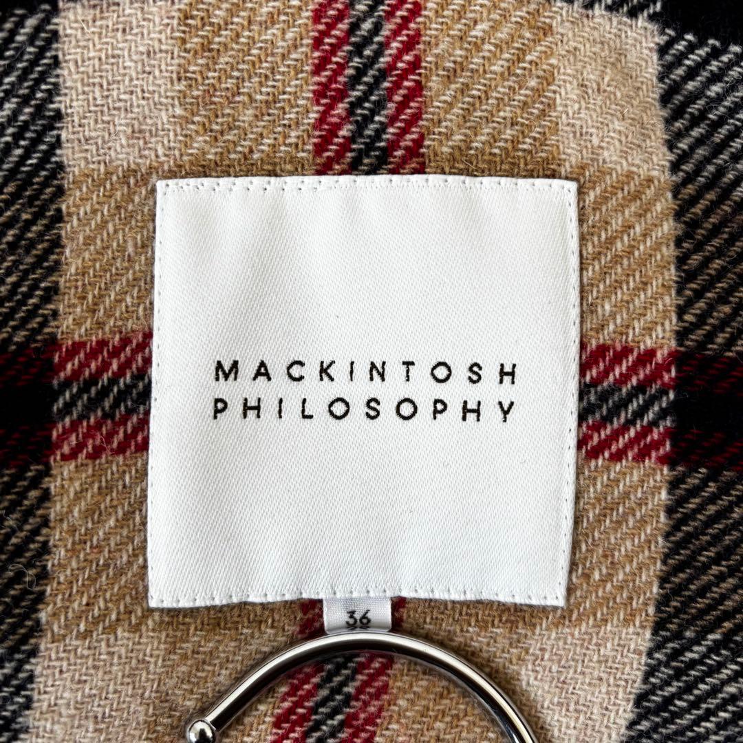MACKINTOSH PHILOSOPHY✨ダッフルコート　裏地チェック　トグル