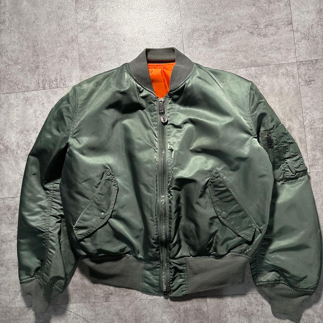 90s USA製　濃緑　alpha ma-1 reversible jkt
