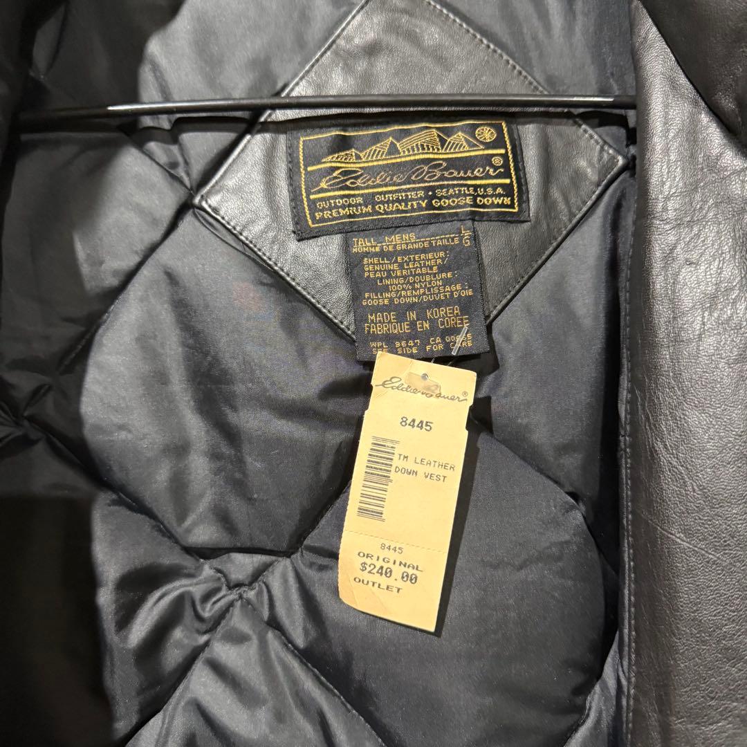 デッドストック Eddie Bauer ダウンベスト ブラック