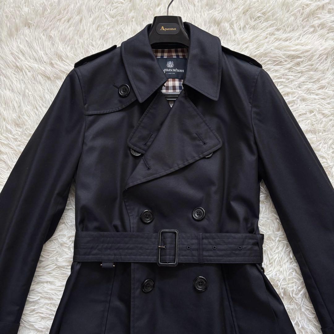 未使用級 Aquascutum Princegate トレンチコート メンズM