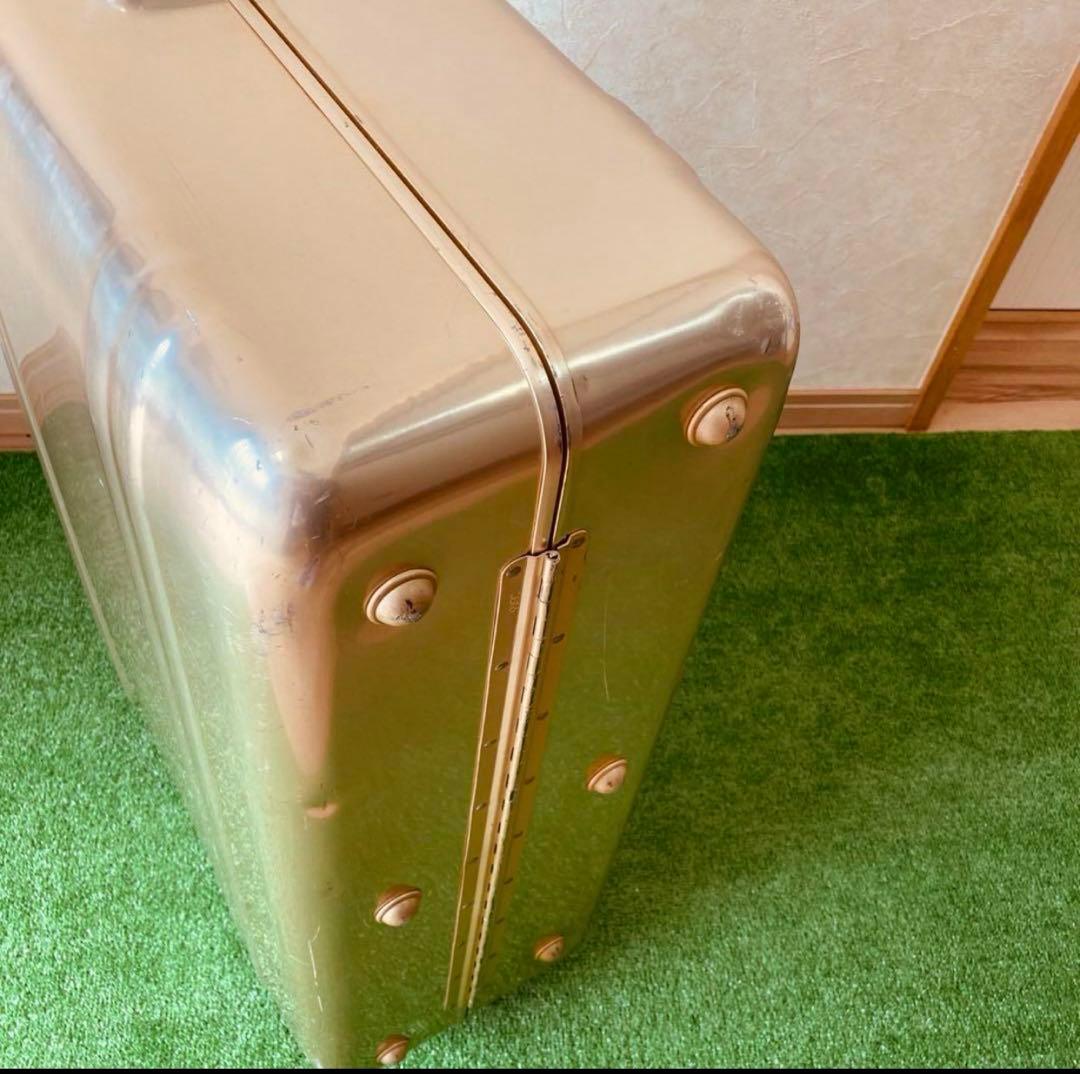 希少 ゼロハリバートン ヴィンテージ　アルミ シャンパンゴールド スーツケース
