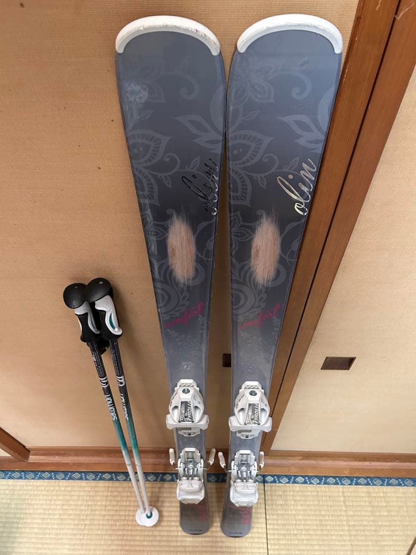 初心者に最適　格安OLIN スキー板・ストックセット