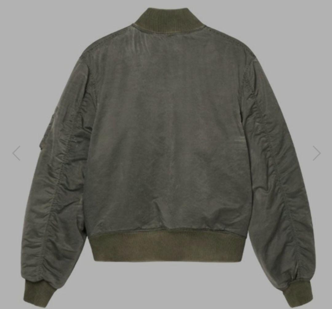 Stussy Dyed Nylon Bomber Olive Lサイズ