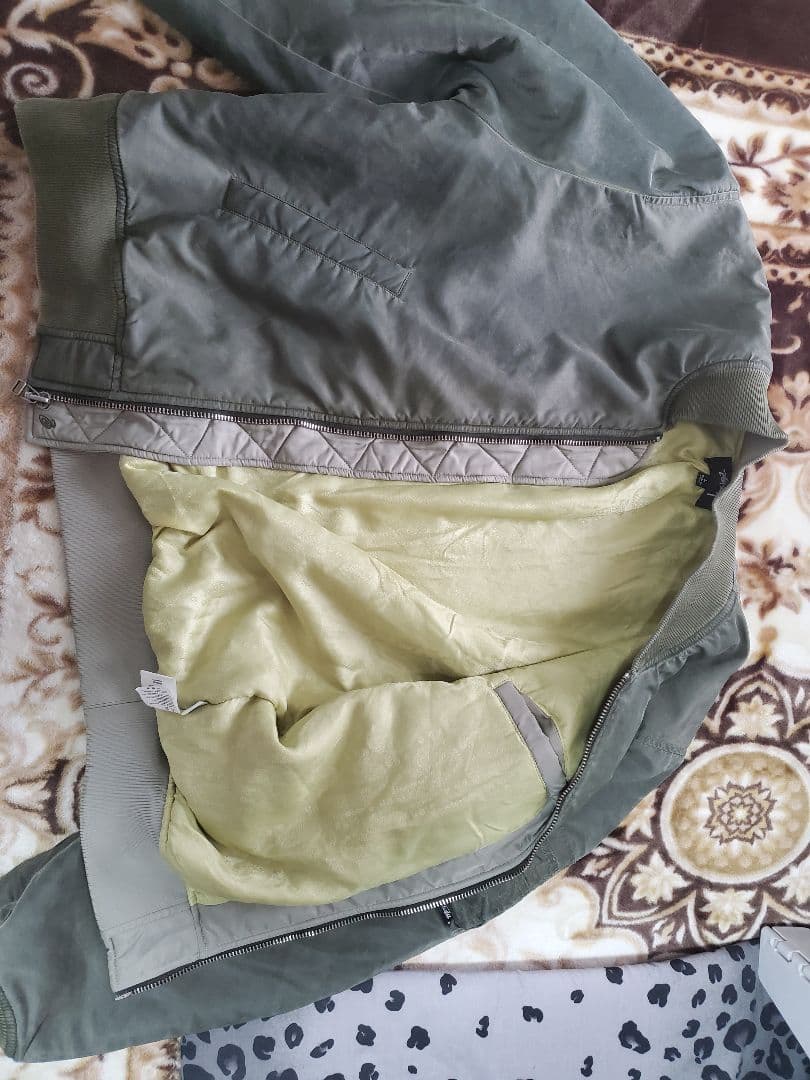 Stussy Dyed Nylon Bomber Olive Lサイズ